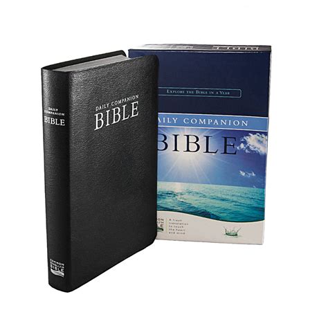 Daily Companion Bible Explore the Bible in a Year Common English Bible Navy EcoLeather Doc