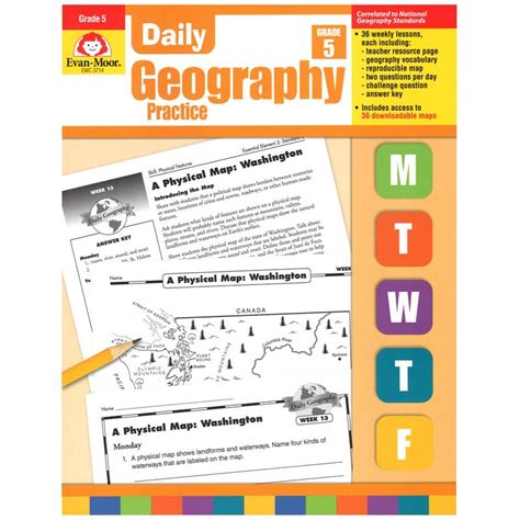 Daily Geography Practice Grade 5 Answer Key Reader