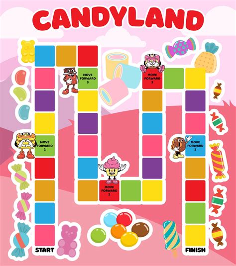 Daily Greetings Org Tag Free Printable Candyland Templates