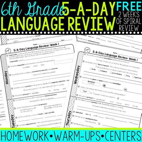 Daily Language Review 6th Grade Answer Key Reader