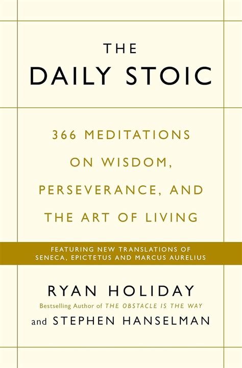 Daily Stoic Meditations Wisdom Perseverance Reader