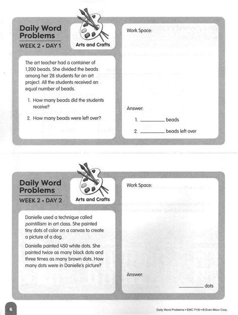 Daily Word Problems Grade 6 Answer Key Kindle Editon