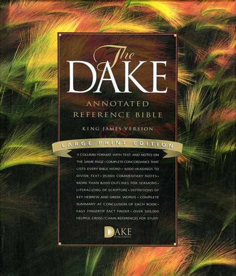 Dake Annotated Reference Bible KJV Large Print Dake Annotated Referencebible King James Version Large Print pdf Epub