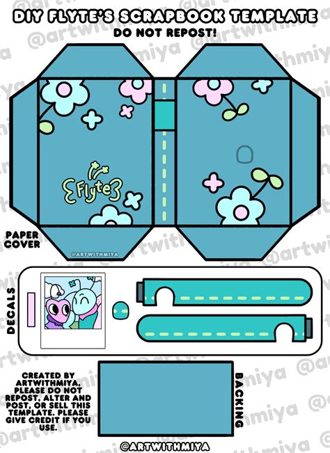 Dandys World Paper Craft Template