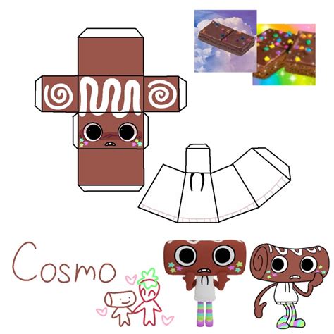 Dandys World Template Papercraft