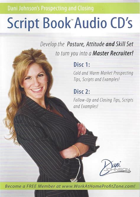 Dani Johnsons Prospecting And Closing Script Book Script Book Audio Cds Ebook Doc