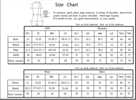 Dansco Size Chart