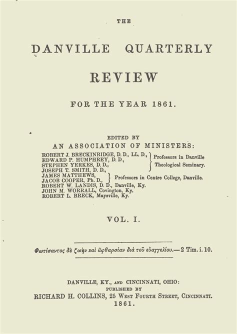 Danville Quarterly Review Volume 3 Reader