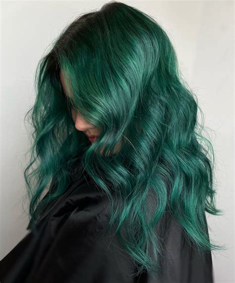 Dark Green Hair: A 500% Increase in Popularity