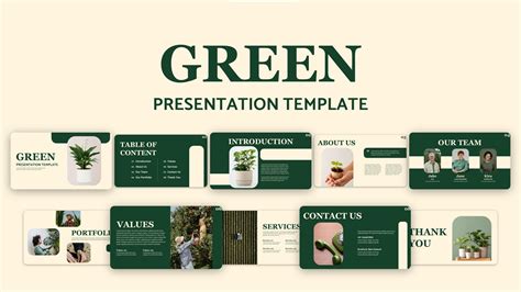 Dark Green Ppt Template