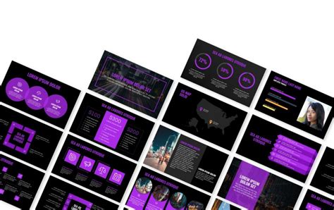 Dark Purple Powerpoint Template