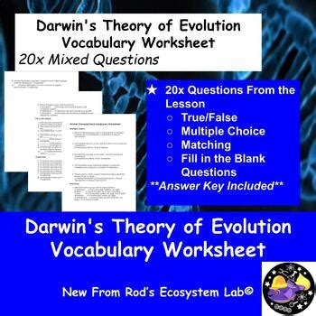 Darwin Theory Of Evolution Wordwise Answer Key Kindle Editon