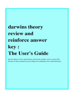 Darwins Theory Review And Reinforce Answer Key Kindle Editon