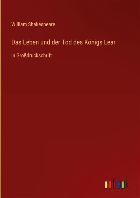 Das Leben und der Tod des Königs Lear German Edition Kindle Editon