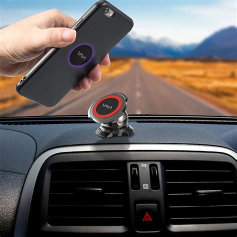 Dashboard Mount Phone Holder Magnetic Reader