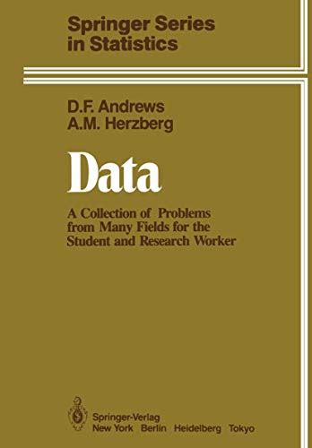 Data A Collection of Problems From Many Fields for the Student and Research Worker Epub