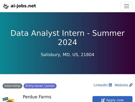 Data Analyst Internship Summer 2024