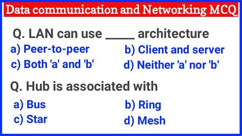 Data Communication And Networking Mcqs With Answers Kindle Editon