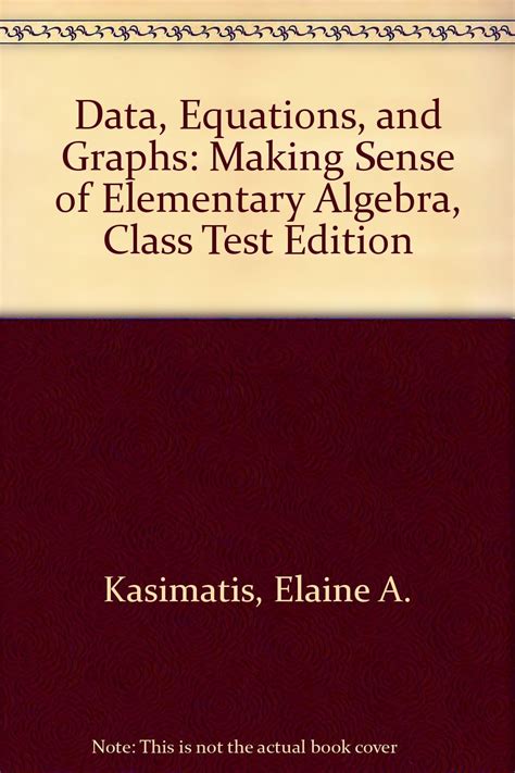 Data Equations and Graphs Making Sense of Elementary Kindle Editon