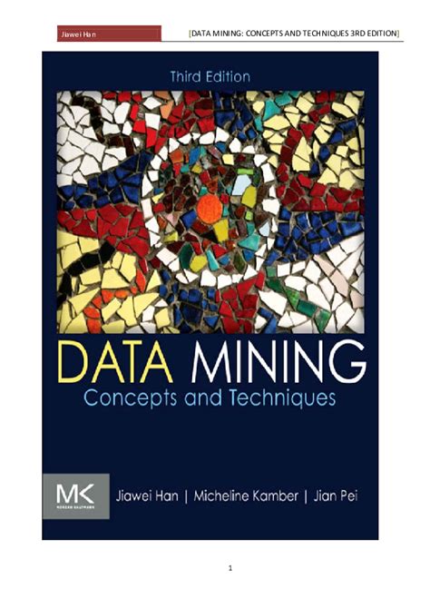 Data Mining Concepts And Techniques 3rd Edition Solution Manual Pdf.rar Epub