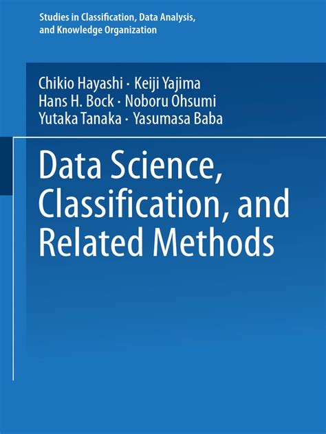 Data Science, Classification, and Related Methods 1st Edition PDF