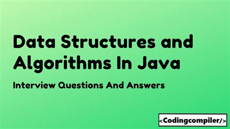 Data Structures Interview Questions Answers Java Kindle Editon