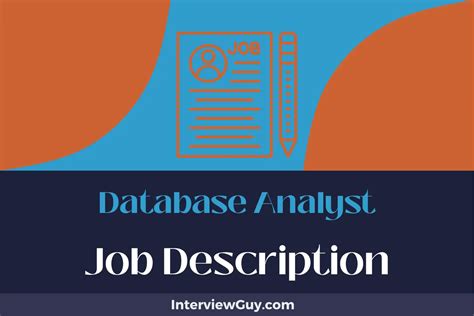 Database Analyst Job Description: 5000+ Openings Await!