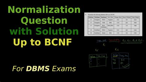 Database Normalization Questions And Answers Exam Epub