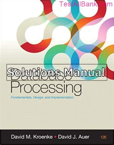 Database Processing 12th Edition Answers Epub