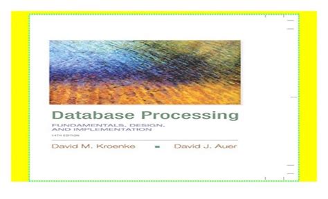 Database Processing Fundamentals Implementation Prentice Hall Doc