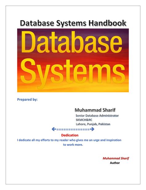 Database Systems Handbook Kindle Editon