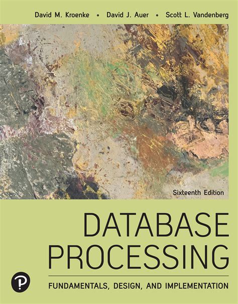 Database.Processing.Fundamentals.Design.and.Implementation Ebook Kindle Editon