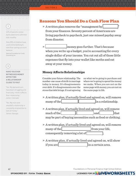 Dave Ramsey Chapter 3 Student Activity Sheet Answers PDF