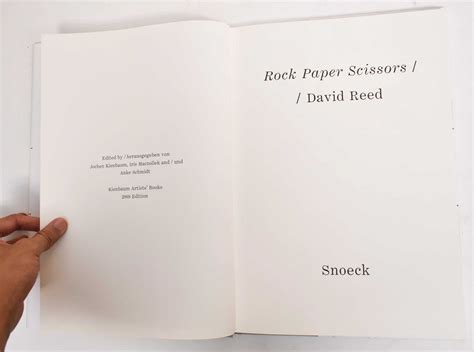 David Reed Rock Paper Scissors