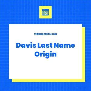 Davis Last Name Origin: 10,000+ Characters of Intriguing History