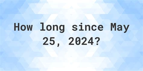 Days Until May 25, 2025:
