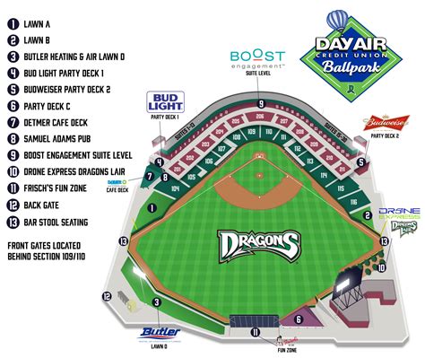 Dayton Dragons Seating Chart