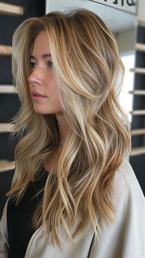 Dazzle with Dimensional Blonde Highlights and Caramel Base