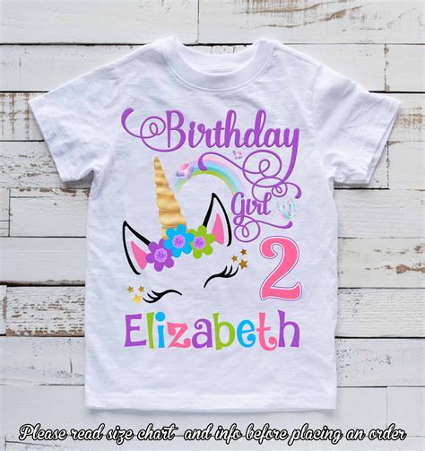 Dazzling Birthday Unicorn Shirts: A Magical Way to Celebrate Your Little One's Special Day