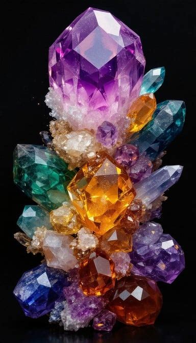 Dazzling Purple Crystals: A Symphony of Hues and Powers