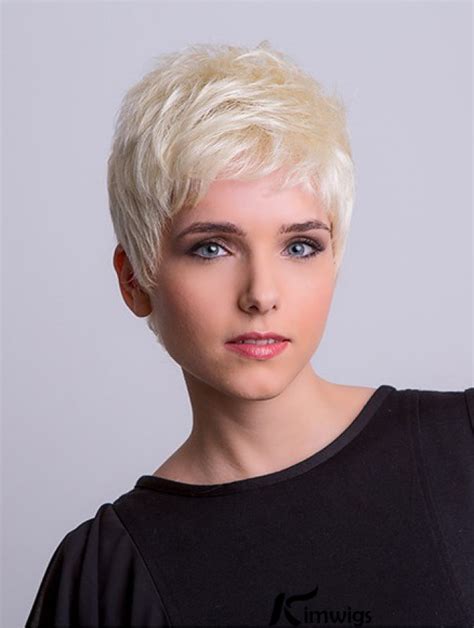 Dazzling in 2025: The Platinum Revolution for Boycuts with 3" Monofilament Synthetic Short Wigs