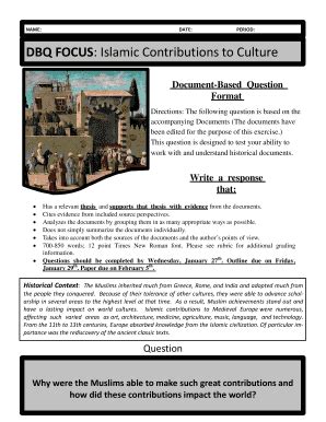 Dbq 7 Islamic Civilization Its Contributions To World Culture Answers Epub