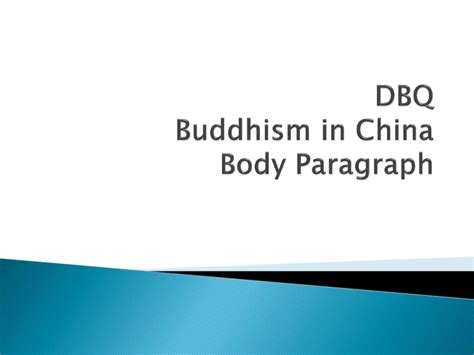 Dbq Buddhism In China Document Answers Doc