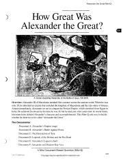 Dbq answers alexander the great Ebook Kindle Editon