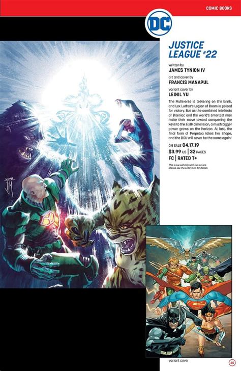 Dc Comics April 2019 Previews Catalog