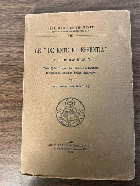 De ente et essentia Perfect Library Latin Edition PDF