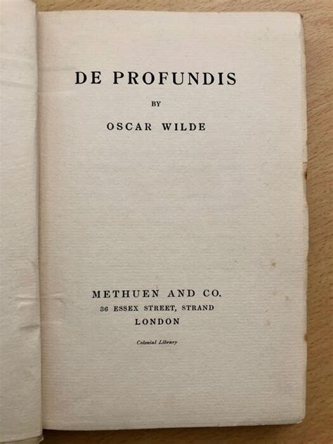 De profundis by Oscar Wilde Doc