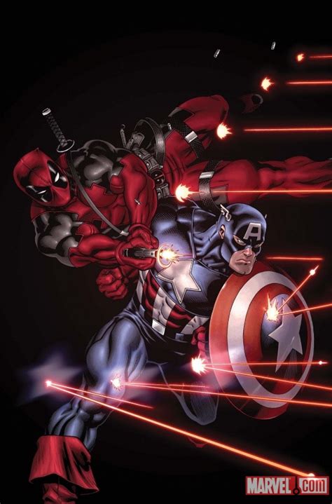 Deadpool 34 Variant by Ed Mcguinness Captain America 70th Anniversary Cover Doc