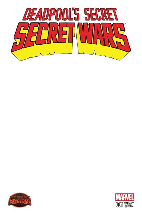 Deadpool s Secret Secret Wars 1 Blank Variant Epub