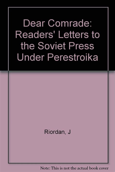 Dear Comrade Readers Letters to the Soviet Press Under Perestroika Epub